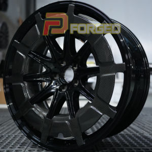 Rueda forjada de aleación de aluminio de fibra de carbono negra personalizada 19 20 21 21 pulgadas 5x112 para Mercedes-Ben GLC S63 AMG G63 GLE <span class=keywords><strong>GLS800</strong></span> <span class=keywords><strong>Maybach</strong></span> - Product Image 2