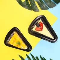 Conteneurs à gâteaux triangulaires en PVC et PET transparents en gros, boîtes à sandwich jetables avec fenêtre, emballage alimentaire, utilisation pour salades