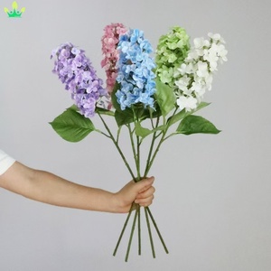 Flores de Hortensia Artificiales, Tacto Real, Tallos de Hortensia Paniculata, <span class=keywords><strong>Hortensias</strong></span> de Cono Verde para Jarrones Altos, Arreglos Florales para el Hogar - Product Image 3