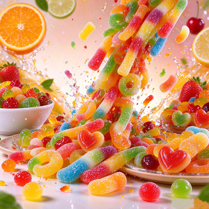 Bonbons gélifiés fruités assortis en gros, multicolores en sachet, collations fruitées sucrées, marque Aifutaile - Product Image 4