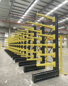 Estantería Cantilever de Acero de Una Sola Cara Nuoteng, Unidad de Almacenamiento Galvanizada con Recubrimiento Electrostático en Polvo, Instalación Enchufable - Product Image 4