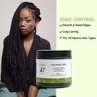 Gel Coiffant Végétalien 16oz pour Tresses et Locks, Fixation Forte, Sans Résidus, Contrôle des Bords, Soin et Coiffage des Cheveux Bouclés, Marque Privée
