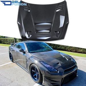 ฝากระโปรงหน้าคาร์บอนไฟเบอร์สำหรับนิสสัน GTR R35 ปี 2008-2016 แบบ Overtake พร้อมช่องระบายอากาศ สำหรับตกแต่งรถยนต์ - Product Image 1