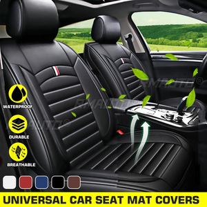 1/2PCS Housse de siège avant universelle de luxe en cuir PU, protection de coussin 5D, tapis antidérapant, imperméable pour Lada, Ford, BMW - Product Image 1