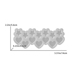 Moule en silicone YS Rainbow 14 étoiles pour biscuits, pâte à sucre, chocolat, glaçons, gâteaux et pains – DIY - Product Image 6
