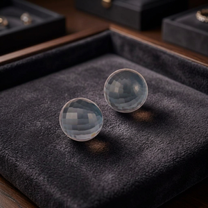 Pierres précieuses en topaze bleue de Londres naturelle certifiée par un tiers, marque GOPIKA, taillées en boules à facettes, 8 mm, trou de 1 mm, pierres en vrac, vente en gros - Product Image 1