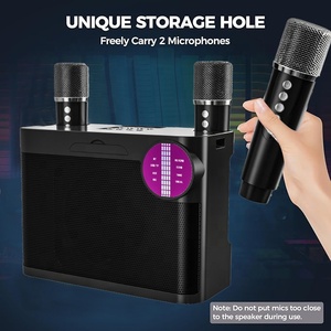 Máquina de Karaoke Portátil Inalámbrica A925 con Soporte para Tarjeta de Memoria, Woofer, Altavoz V5.3, <span class=keywords><strong>2</strong></span> Micrófonos, IPX2, Ideal para Fiestas en Casa, Venta al Por Mayor de Fábrica - Product Image 6