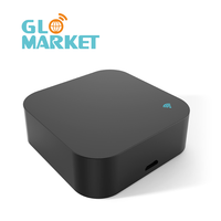 Remote Control IR WiFi/Zigbee Pintar Modern Glomarket dengan Sensor Suhu dan Kelembapan, Material PC, Mendukung Aplikasi Tuya, Alexa, dan Google
