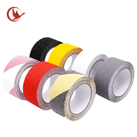 Ruban antidérapant en PVC noir et jaune, résistant aux UV, imperméable, adhésif puissant, ruban de sécurité robuste pour escaliers, ruban de traction, ruban d'avertissement