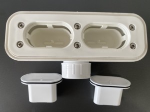 Desodorante de salida de plástico antiolor 60L/M, escurridor de bandeja de <span class=keywords><strong>ducha</strong></span>, sifón para drenaje de bandeja de baño - Product Image 2