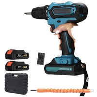 Perceuse à percussion sans fil - Vitesse variable, diamètre de perçage maximal de 10 mm, qualité industrielle et bricolage, alimentée par batterie