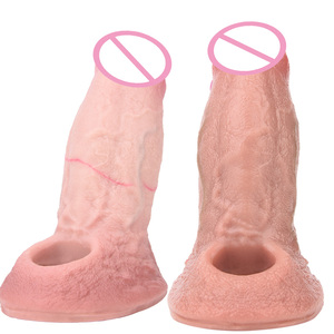 Großhandel SXXY Silikon Open-Ended Penis Ärmel Hahn Enlagers Wieder verwendbare lebensechte Penis vergrößerung Verdickung Sexspielzeug für Männer - Product Image 1