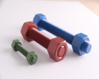 Vis à tête hexagonale en PTFE, vis en téflon résistantes aux produits chimiques pour tous les équipements de transformation alimentaire, de laboratoire et marins, M6-M20, tailles personnalisées