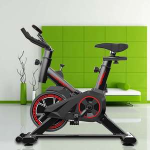 Bicicleta de Ejercicio Magnética para el Hogar, Equipo de Fitness Vertical, Máquina de Ciclismo Unisex, Color Rojo Pasión - Product Image 3