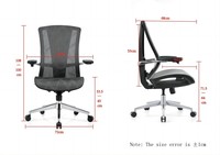 Chaise de bureau UE Vente en gros Salle de conférence maille Chaise de bureau ergonomique