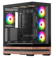 Casing Pc kaca Tempered, Casing game komputer penjualan laris sisi terbuka