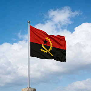 Aangepaste promotie <span class=keywords><strong>Angola</strong></span> vlaggen snelle levering groothandel hoge kwaliteit nationale 90*150cm 3*5ft digitale print polyester - Product Image 1