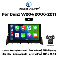 MEKEDE Car-play FM Navigation 4core 2 + 32GB Android Auto lecteur multimédia de voiture 1024*600 écran IPS pour Benz W204