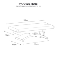 Table de Massage Électrique à 3 Moteurs pour Soins Esthétiques, Spa, Bien-être, Salon de Beauté, Cils et Visage - Gris