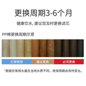 Cartouche filtrante composite Ppc 10 pouces, coton PP, charbon actif de coquille de noix de coco, universelle pour purificateur d'eau de cuisine - Product Image 5