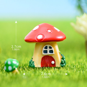 Adornos Creativos de Dibujos Animados en Miniatura, Casitas de Muñecas con Forma de Hongo, Mini Manualidades de Resina para Decoración de Jardín, Hogar, Bonsái, Regalo para Niños - Product Image 4