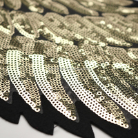 Fournitures de fête d'aishion, Costume d'halloween, personnalisé, BSCI, fournitures de Festival, Halo marabout, bandeau, paillettes noires, plumes, ailes d'ange