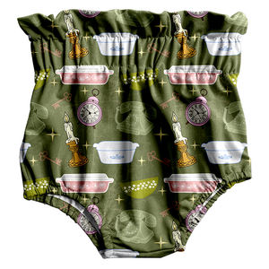 Pantaloncini a vita alta Boutique estivi all'ingrosso per bambini e bambine stile occidentale per bambini - Product Image 6