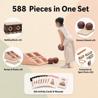 Blocs de construction en mousse EPP 700 mm surdimensionnés, modèle phare, 588 pièces, équipement de jeu d'intérieur souple pour enfants, empilables et adaptés à l'escalade
