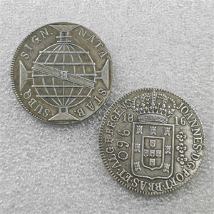1833,1832,1834,1816 Brésil 960 Reis Pièces commémoratives de style antique, cadeaux, décoration de la maison - Product Image 4
