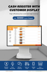 Commercio all'ingrosso 15.6 pollici singolo doppio Display sistema Pos al dettaglio registratore di cassa per ristorante supermercato con Display del cliente - Product Image 2