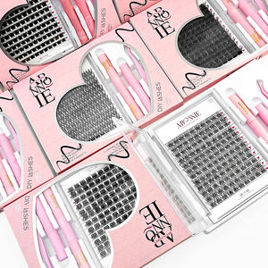 Abonnie ชุดต่อขนตาปลอมสีดำด้านแบบ DIY ชุดต่อขนตา - Product Image 2