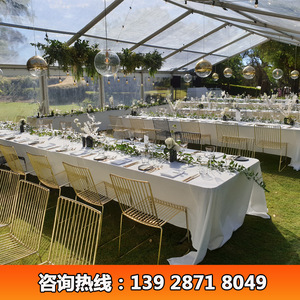 Carpa para Bodas al Aire Libre, Estructura de Acero Modular, Techo de PVC Transparente, Carpa para Fiestas para las Cuatro Estaciones, Tipo Extendido - Product Image 4