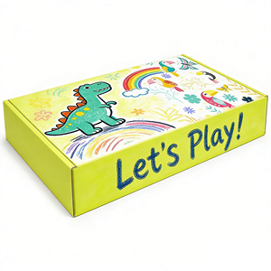 Caja <span class=keywords><strong>de</strong></span> Cartón Corrugado Biodegradable con Diseño Personalizado y Logotipo Impreso, <span class=keywords><strong>para</strong></span> Regalos, Manualidades, <span class=keywords><strong>Ropa</strong></span> Infantil - Product Image 4