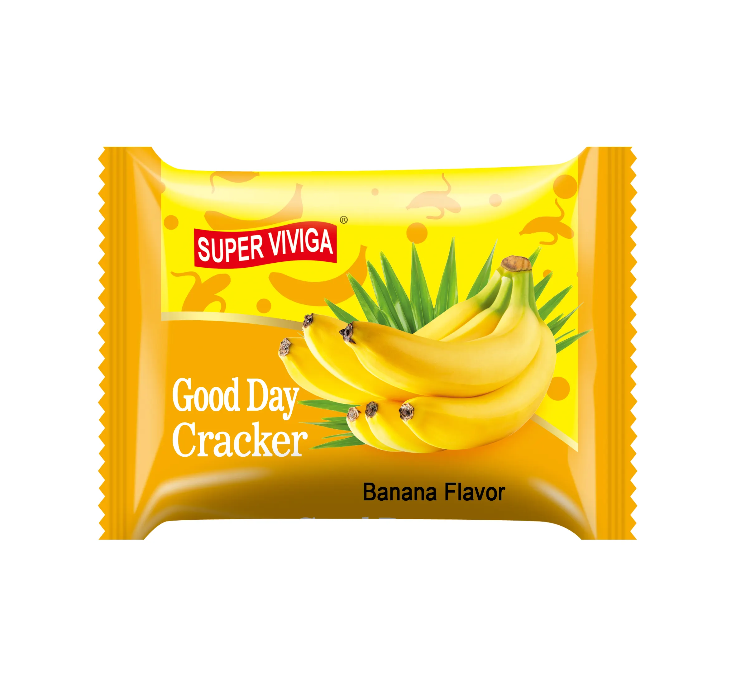 Biscoito de sabor banana halal para venda feito na china