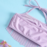 Nouveautés Vente en Gros Usine Ensemble de Bain 2 Pièces pour Enfants Maillot de Bain Fille Nœud Papillon Mignon pour Piscine Plage et Aire de Jeux