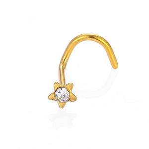 Bijoux de <span class=keywords><strong>piercing</strong></span> en acier inoxydable YW, anneau de <span class=keywords><strong>nez</strong></span> en zircon, <span class=keywords><strong>piercing</strong></span> de <span class=keywords><strong>narine</strong></span>, clou de <span class=keywords><strong>nez</strong></span> en forme de S - Product Image 6