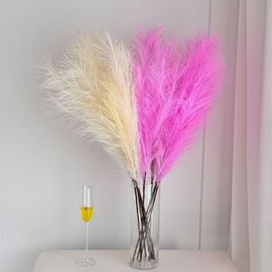 Décoration de feux d'artifice artificiels en roseaux Yasunobu, fleurs séchées roses et bleues à 7 branches, accessoires photo pour mariage et fenêtre - Product Image 2