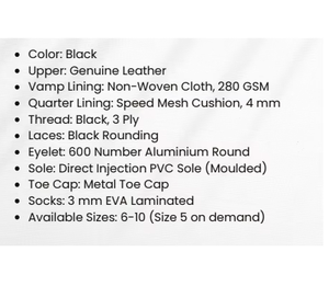 Zapatos de seguridad de cuero genuino para hombre, estilo premium, diseño con cordones, suela resistente, ajuste cómodo, uso diario, trabajo industrial - Product Image 2