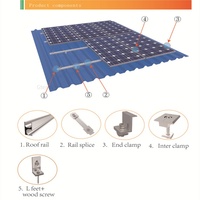 Accessoire de fixation en L pour système de montage solaire sur toiture métallique