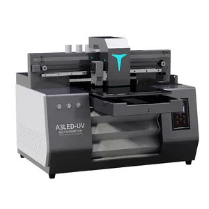 A3 Printer UV Inkjet Flatbed UV Led mesin cetak Desktop Digital casing ponsel cangkir Flatbed pencetak UV