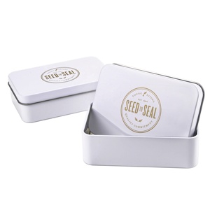 Box Tin Tin Box Rectangular Custom Size Printed Flat Rectangular Soap Box Travel Tin Box