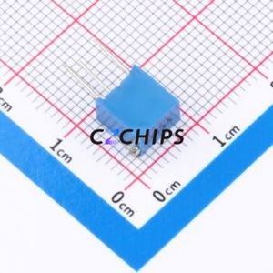 Resistencia Ajustable/Potenciómetro 3266X-501, Componente de Orificio Pasante (THT)-3P, Resistencia de 6.8x4.7mm, 500 Ohm, 10%, 500mW, 250ppm ℃ - Product Image 2
