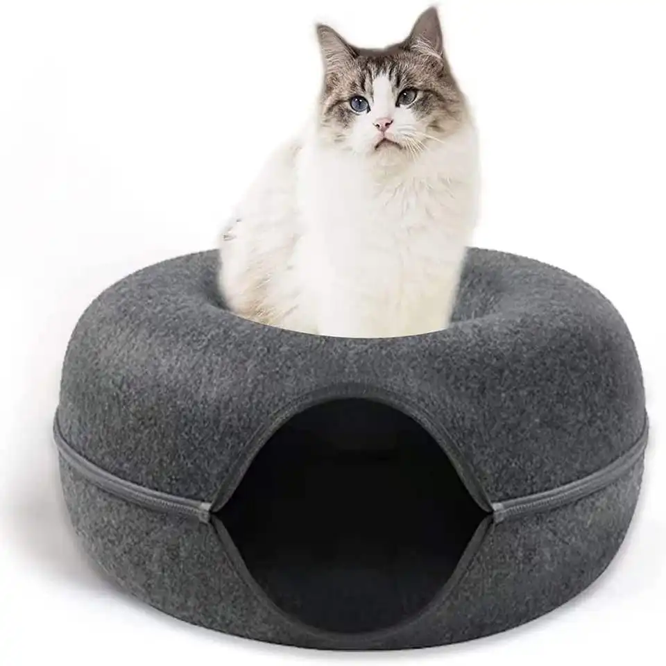 บ้านแมวทำด้วยมือเตียงสัตว์เลี้ยงบ้านแมวขนสัตว์นิวซีแลนด์บ้านแมวและลูกแมว100% ใหม่จากเนปาลเตียงสัตว์เลี้ยงและอุปกรณ์เสริม