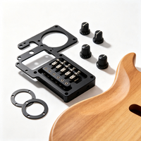 Pièces de guitare électrique personnalisées usinées CNC avec précision : corps de guitare, boutons de pont et quincaillerie pour personnalisation OEM