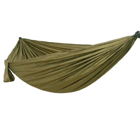Hamacs portables doubles simples avec 2 sangles d'arbre pour la randonnée, le sac à dos, la chasse, la plage et le camping.