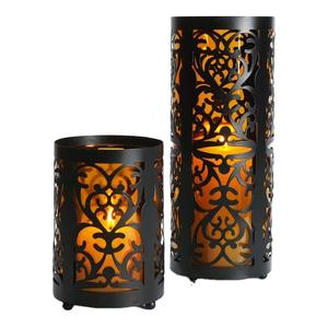 Portavelas de Hierro de Diseño Moderno y Lujoso, Estilo Antiguo, Portavelas de Pilar / Farol de Vela - Product Image 1