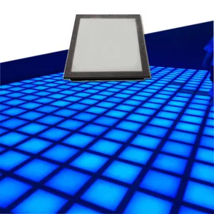 자석 3D 활성화 게임 Led 바닥 휴대용 30X30Cm 대화 형 빛 활성 게임 Led 바닥