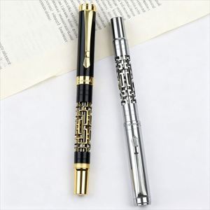 Hot Selling High Quality <b>Gold</b> Silver Metal 0.5Mm Ballpoint <b>Pen</b> Logo Multi-Color Ink Corporate Gifts Novelty Custom Brand - Product Image 1