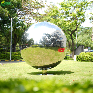 GRAN esfera hueca de acero inoxidable con espejo pulido de <span class=keywords><strong>1000mm</strong></span> con base - Product Image 4