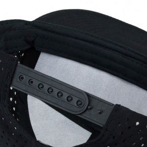 Wholesale Customizable 7-Panel Perforated <b>Flat</b> Brim Baseball <b>Hat</b> Unisex Sporty Street Mesh/Cotton Sports Snapback 5 Common Holes - Product Image 6